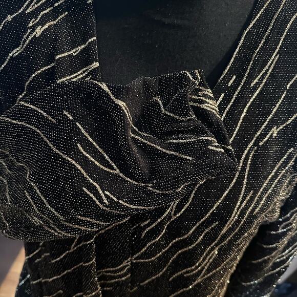 Vintage Alex Evenings Metallic Black Dress Set – Elegant Formalwear - Picture 14 of 15